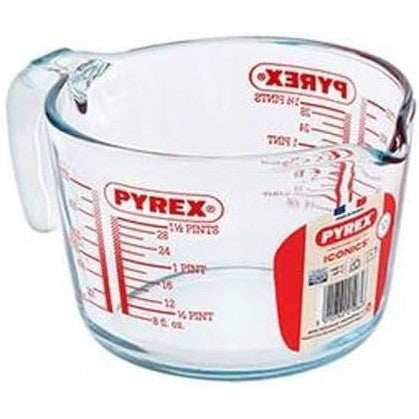 Pyrex Glass Measuring Jug, 1L, Transparent